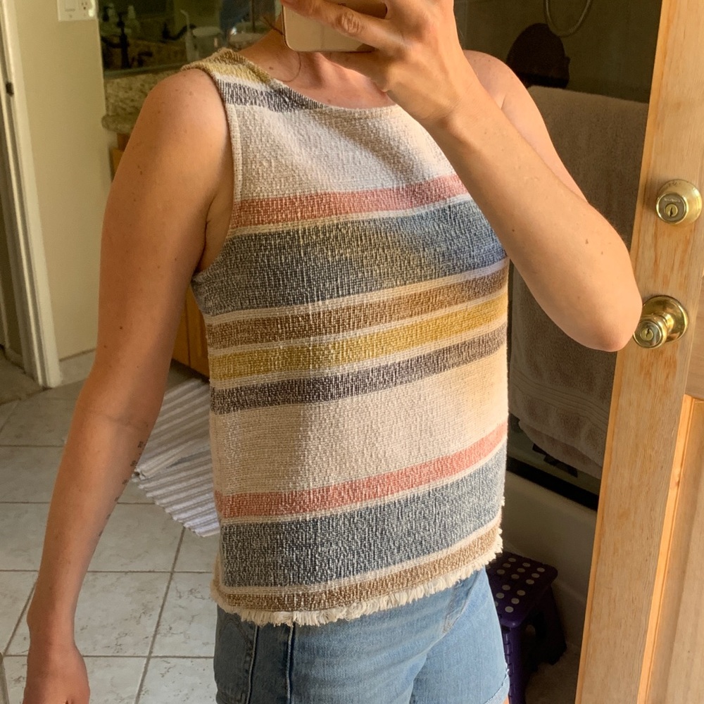 Green Envelope knitted tank